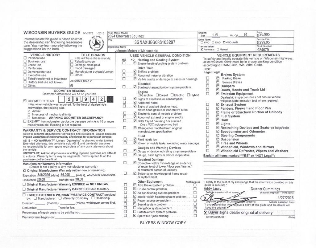 2024 Chevrolet Equinox LT