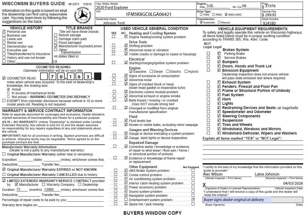 2020 Ford Explorer ST