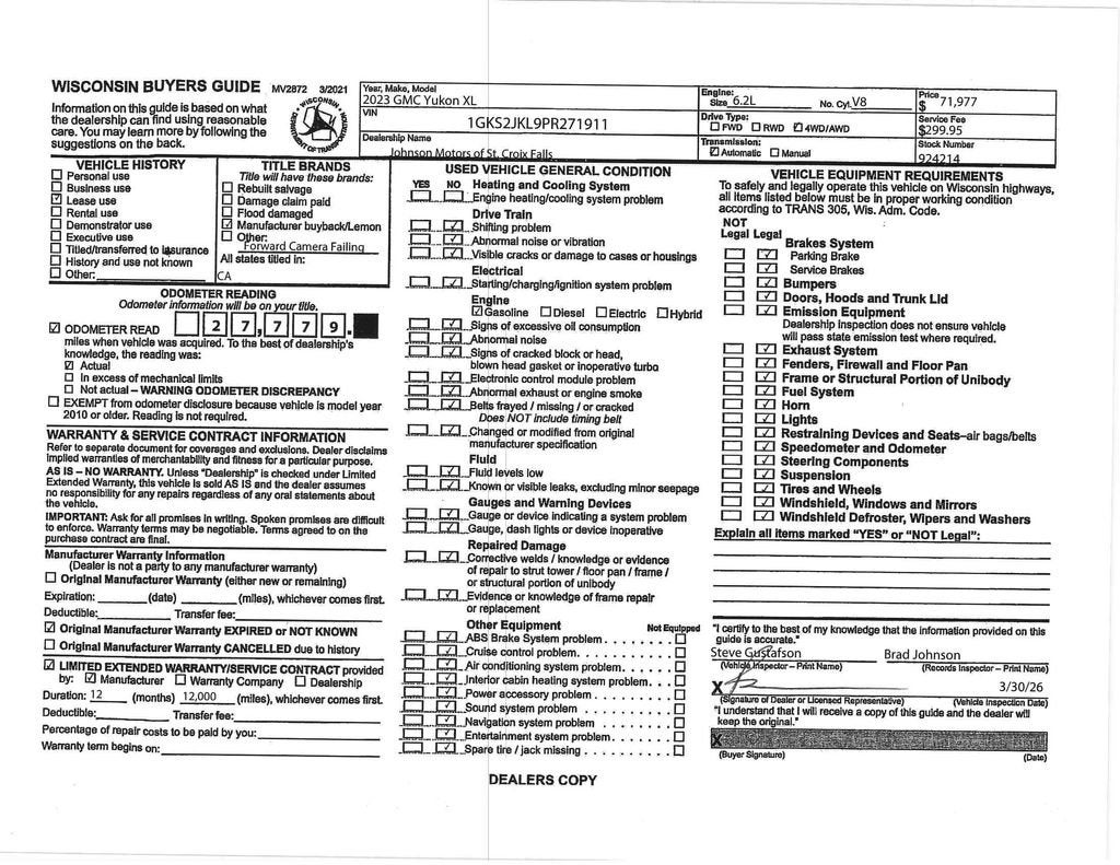 2023 GMC Yukon XL Denali