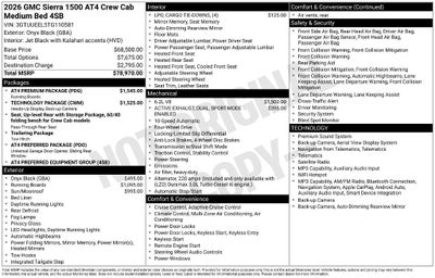 2026 GMC Sierra 1500 AT4