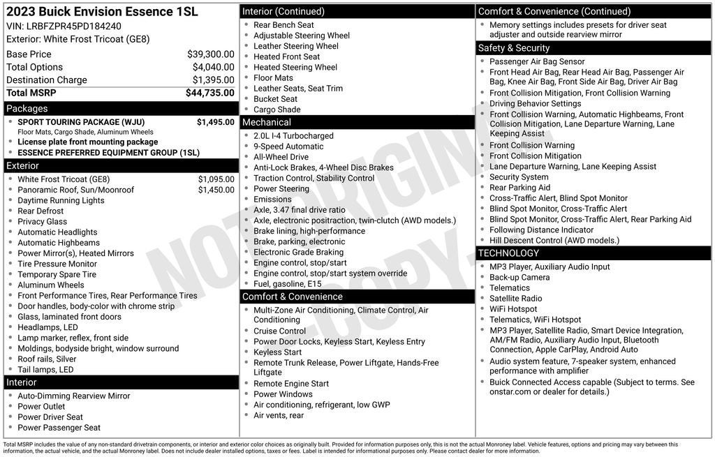 2023 Buick Envision Essence