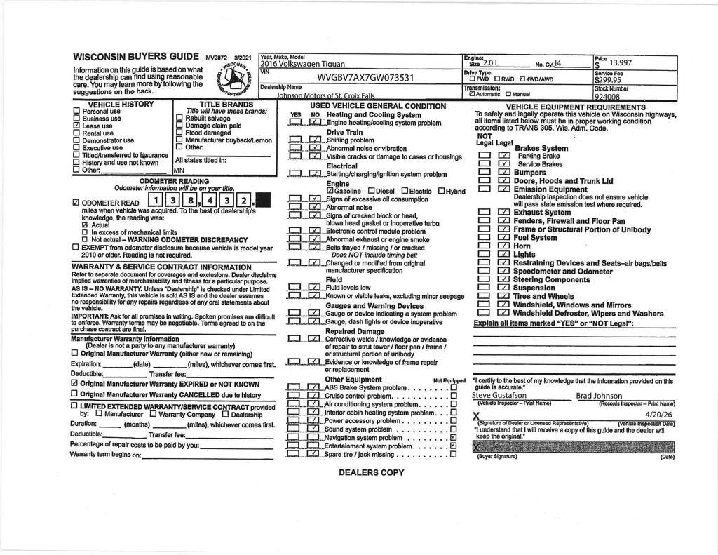 2016 Volkswagen Tiguan R-Line