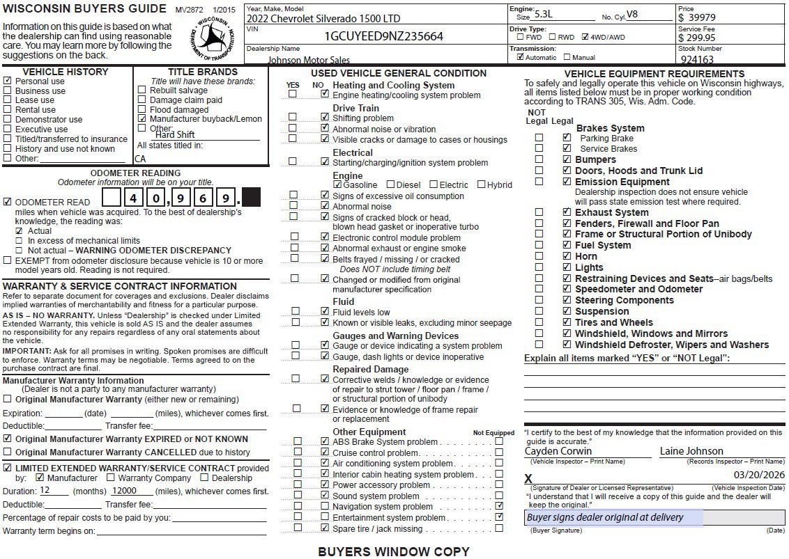 2022 Chevrolet Silverado 1500 LTD RST