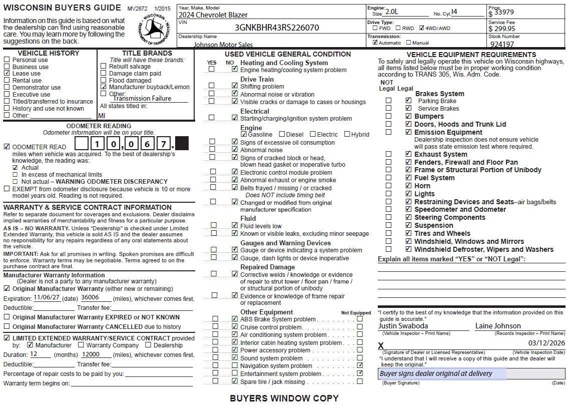 2024 Chevrolet Blazer LT